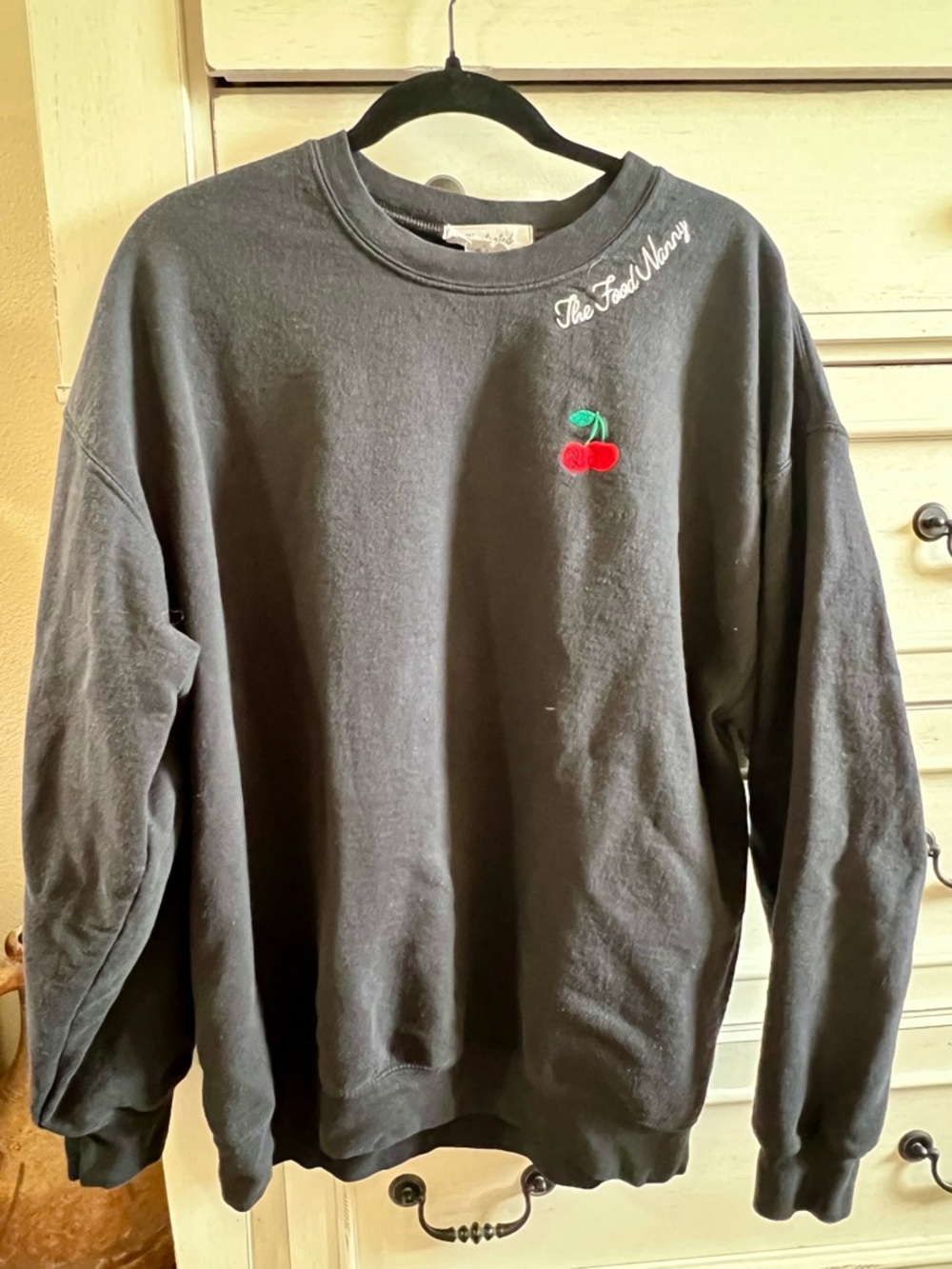 The Food Nanny Cherry sweatshirt!